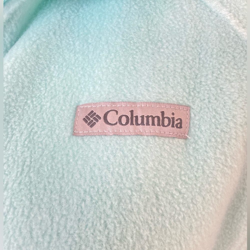 Columbia jacket fleece women’s jacket mint color full zipper jacket Columbia - Picture 2 of 5